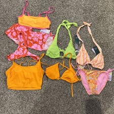 Lot of 8 Women's Bikini Bottoms  Tops Separates SIZE XS Wild Fable NWT x3
