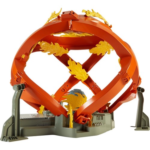 50th Anniversary Edition Hot Wheels Throwback Fireball Crash Playset Christmas - Picture 6 of 6