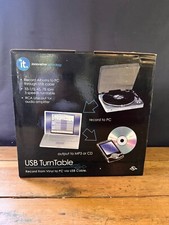 Innovative Technology ITUT-201 USB Turntable Record From Vinyl To PC/Mac Via USB