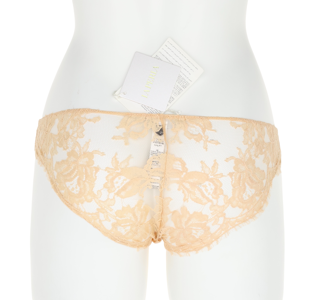LA PERLA Lawinia Rose Lace Bikini Briefs in Rose L143114 Size 2 IT