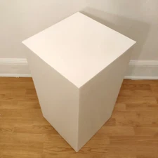 25" x 14" x 14" White Display Pedestal Stand Riser Column Pillar - Wedding Party