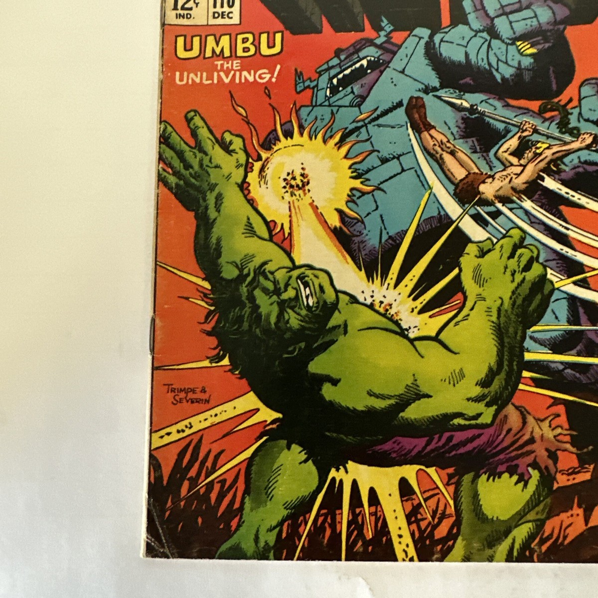 INCREDIBLE HULK 110 F? KAZAR ZABU SAVAGE LAND 1ST UMBA (1968) Stan