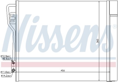 Nissens 940185 Condensatore Climatizzatore Per Smart Fortwo 451, Radiatore Aria Condizionata, Ricambio Compatibile OE 4515000054