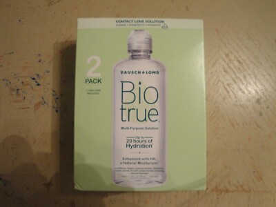 Biotrue Contact Lens Solution Multi-Purpose Case Included 2 Pack 10 OZ Each #S6