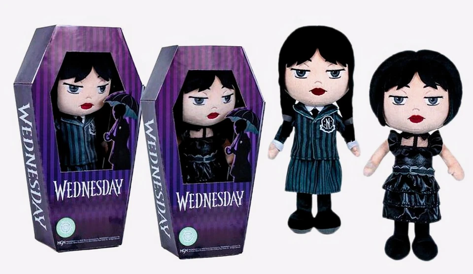 PLAY BY PLAY Wednesday Plüsch Plüschfigur Stoff Figur Größe 32 cm