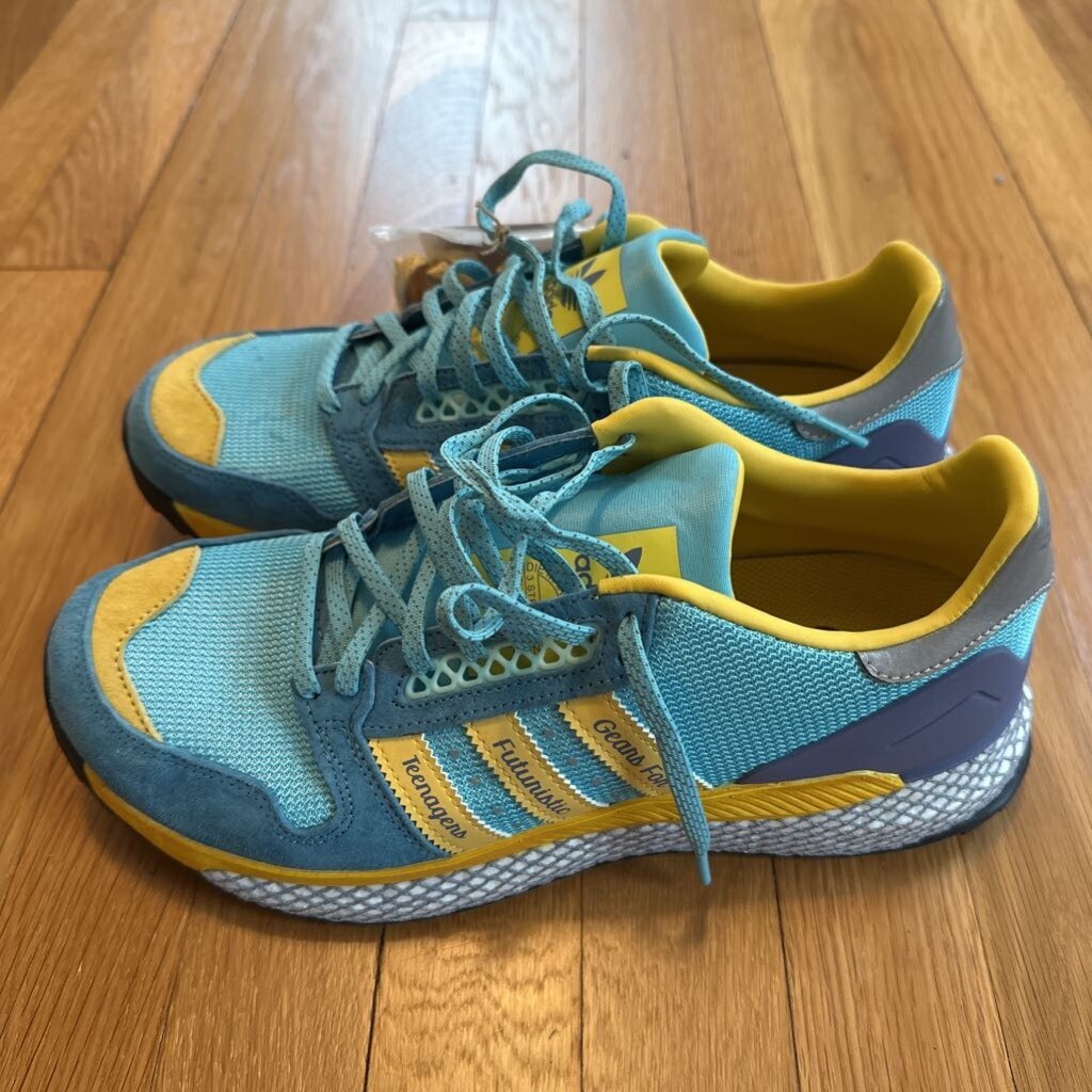 Adidas Mens Questar HM Human Made Sneakers Blue Aqua GY3018