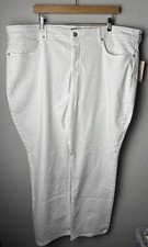 NWT NYDJ Women's Slimming Fit Marilyn Straight Jeans Opitc White 24 W 24W