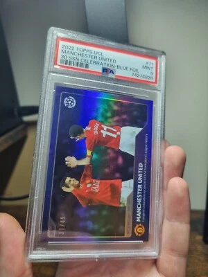Manchester United Ronaldo Giggs Topps 30 Seasons UEFA Champions League /49 PSAV9 - Image 1 of 2