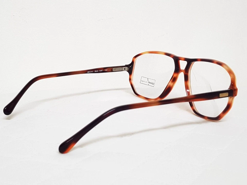 Vtg Rare 80s Aviator pilot men's frames OWP Design mod. 7267 Eyeglasses Germany - Image 4 of 4