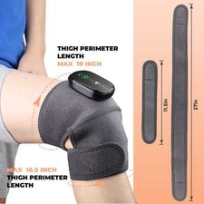 Electric Heating Vibration Knee Joint Pad Brace Leg Therapy Massager Pain Relief