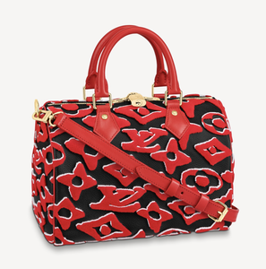 lv speedy with black handles