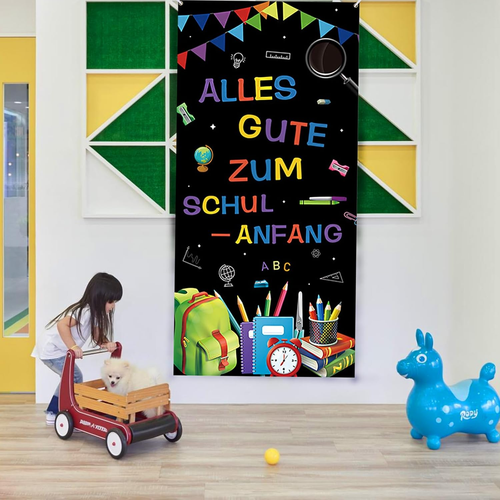 Einschulung Deko Banner, Deko Einschulung Schulanfang Deko, Banner Einschulung f - Bild 6 von 7