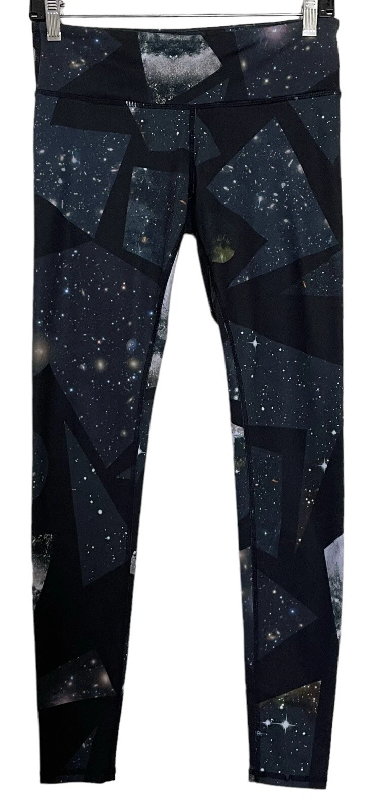 alo-yoga airbrush mid rise full length space galaxy leggings