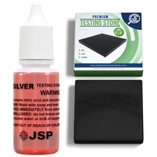 JSP Silver Test Kit Jewelry Precious Metals Scrap Testing 999 Sterling bars ring