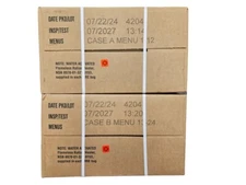 Authentic 2027 Inspection MREs - Case A, B or Both! Military Meals Ready To Eat