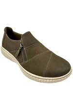 Clarks Collection Women's Leather Slip-On - Caroline Grace Olive