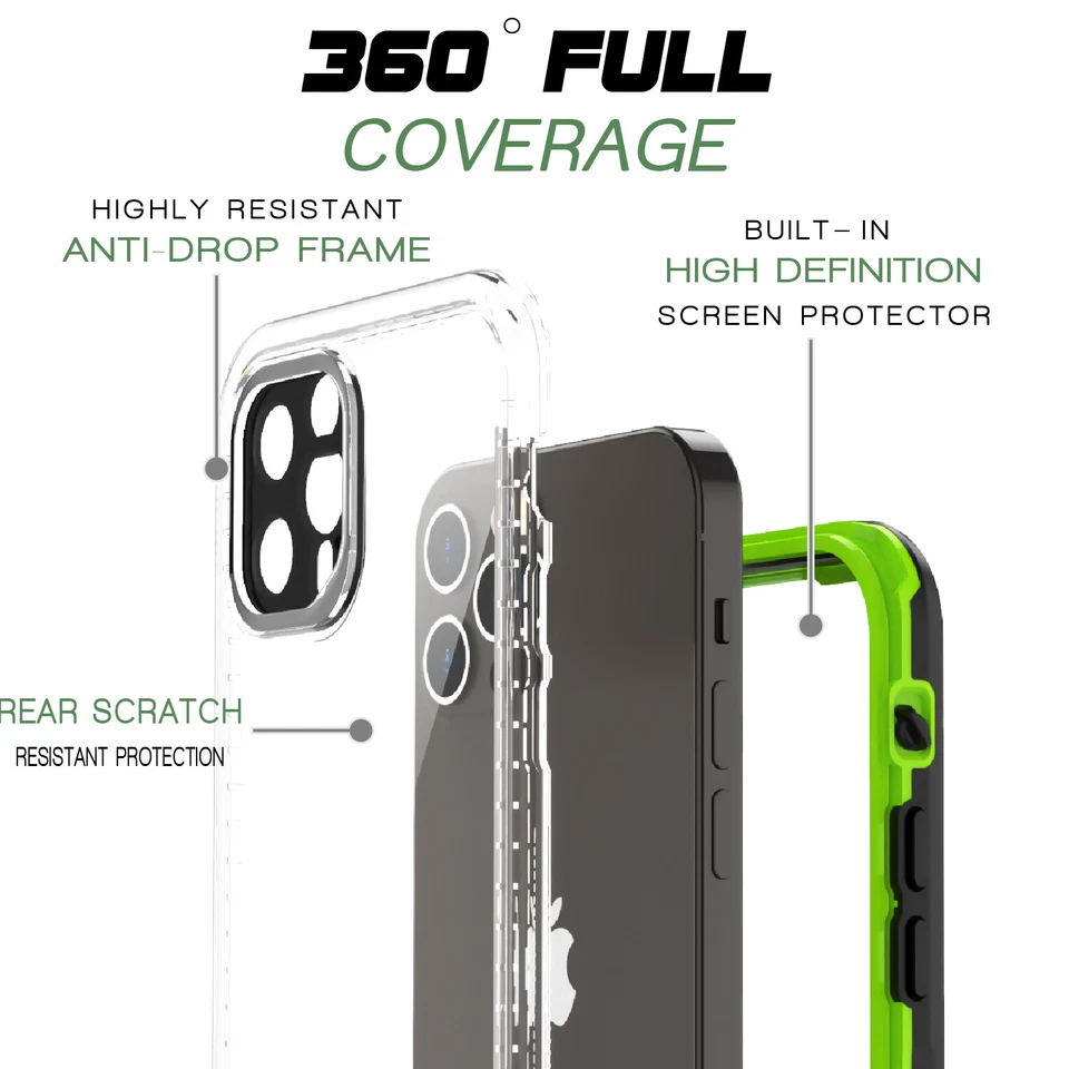 For Apple iPhone 12 Pro Max 12 Mini Case Cover Waterproof Shockproof Dirtproof - Image 4 of 4