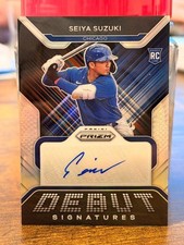 2022 Panini Prizm Debut Signatures Seiya Suzuki RC Silver Prizm Auto #DS-SS Cubs