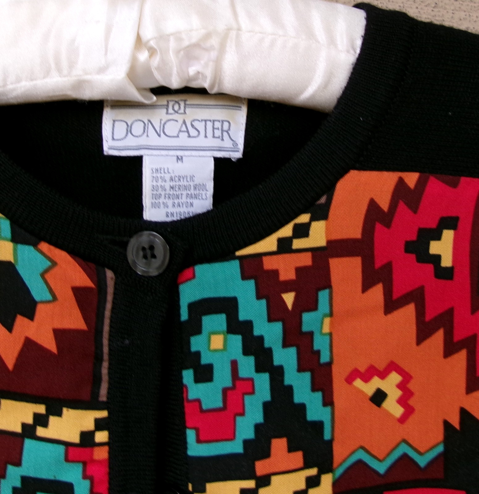 Doncaster Vtg. SW Tribal Patchwork Pattern Skirt … - image 3