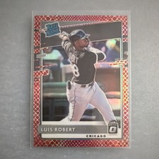 Panini Donruss Optic Luis Robert #62 White Sox Rookie Red Dragon Prizm /88