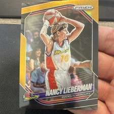 Panini 2025 Prizm WNBA Nancy Lieberman-Cline #34 Black Gold Prizm 1/5 Mercury