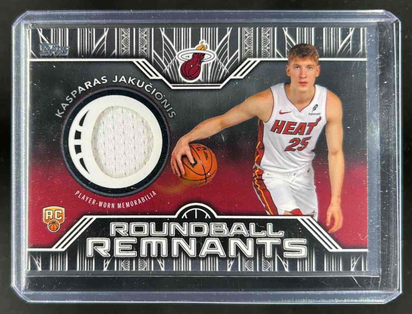 2025-26 Topps Kasparas Jakucionis Rookie Roundball Remnants RC Jersey #RRR-KJ