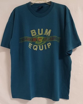 BUM Equipment Shirt Men's Adult Size XL Teal Blue Baggy B.U.M. Athletic 1990s