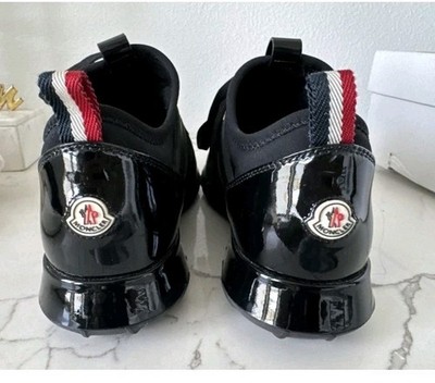 Moncler Sneaker - Women s Emilia, Low Top Sneakers, Black, Size 7.5, Pre-owned 