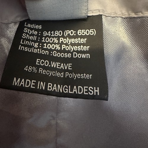 Women’s Obermeyer Ski Jacket Goose Down Silver 10 See Pics - Picture 4 of 12