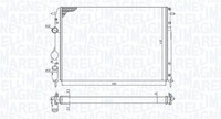 Magneti Marelli 350213198500 KüHler, MotorküHlung FüR Dacia,Renault