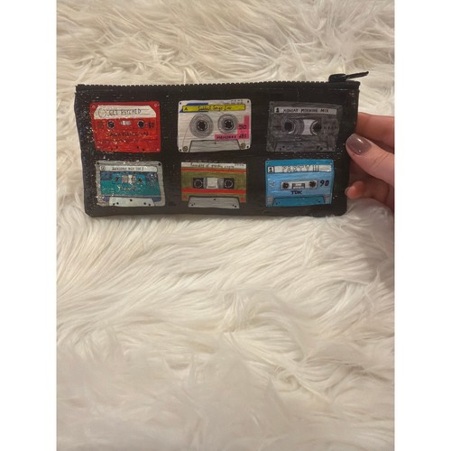 Blue Q Bags Retro Cassette Tapes Pencil Case