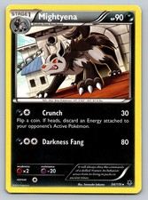 Mightyena Pokemon Rare [XY - Phantom Forces 54/119] Moderately Played
