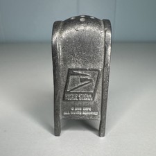 Vintage USPS Mailbox United States Postal Service  Pewter 1999