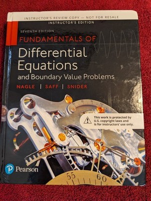 Fundamentals of Differential Equations and Boundary Value Problems  7th Ed--