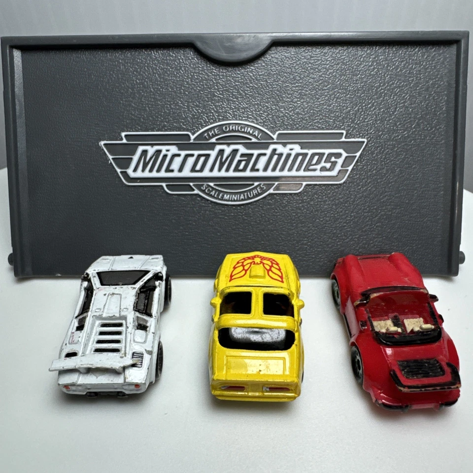 MicroMachines Galoob Lote de 3 Lamborghini Countach-Pontiac Trans am-Porche 911 Foto 4 de 4