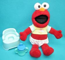 VINTAGE SESAME STREET POTTY TIME ELMO WITH POTTY SIPPY CUP--C-72