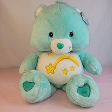 Vtg Wish Care Bear 2002 Jumbo 26  Plush Rare Green Shooting Star Y2K with tags