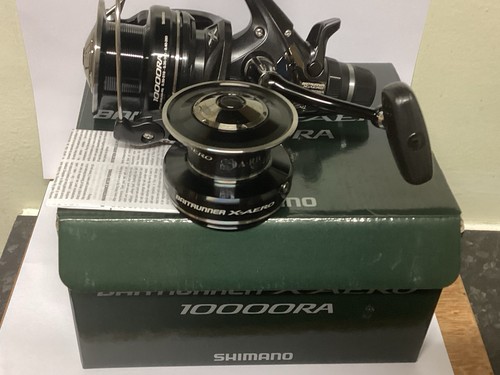 Shimano 10000 X Aero 10000 RA Baitrunner Fishing Reel boxed with spare ...