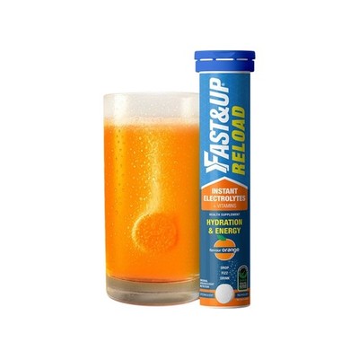 Fast&Up Reload Energy & Electrolyte Drink Orange Instant Hydration 20 Tabs