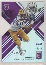 2017 Panini Elite Draft Picks Status Purple Die-Cut 55/99 Travin Dural #187 pm6