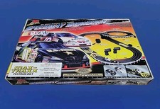 Speedway Showdown Nascar HO Slot Race Set Army Valvoline Cars NOS NIB MAX TRAXX