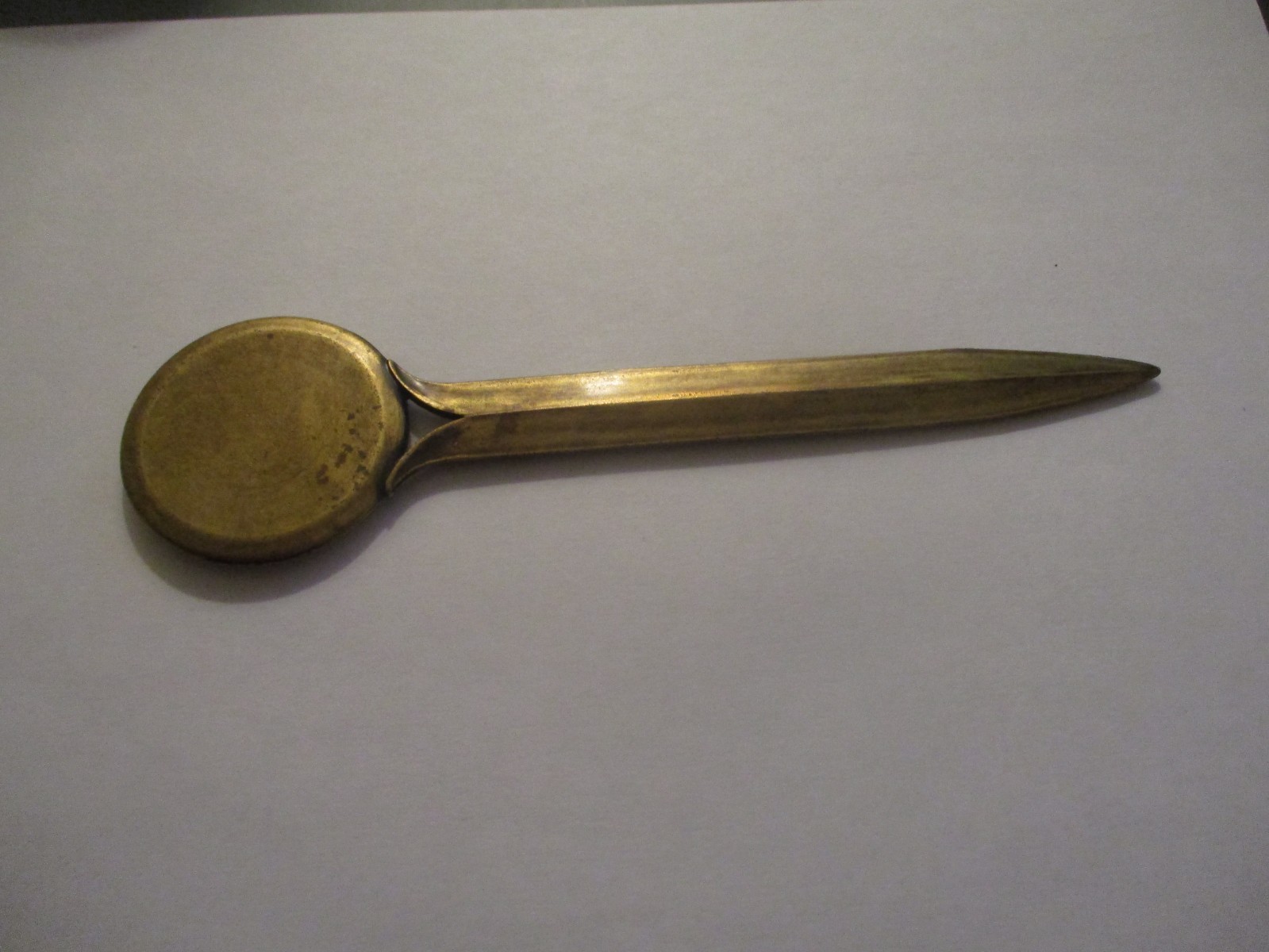 Vintage Brass "WOLF" Letter Opener