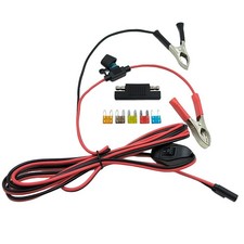 8.2ft 16AWG SAE to Alligator Clips Wire Harness On/Off Switch Quick Disconnect