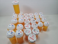 LOT of 30 Empty Prescription Pill Refill Bottles Storage Crafts Walgreen CVS