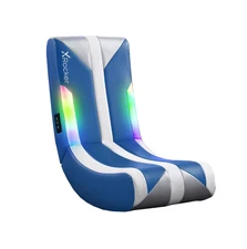 Navigator Floor Rocker Gaming Chair Ergonomic Comfortable Design in Blue