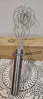 Pampered Chef Stainless Steel Double Balloon Whisk Retired with Box