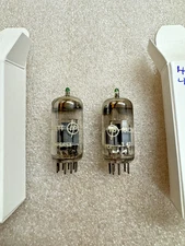 Amperex 6DJ8 ECC88 Green Tip HP Pair Tubes Holland 6922