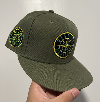 New Era 59FIFTY Used 7 1/4 Seattle Mariners  Stone Island 2.0  by Hat Club