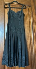 Dolce & Gabbana Stretch Crepe Lace Midi Slip Dress Size 38IT