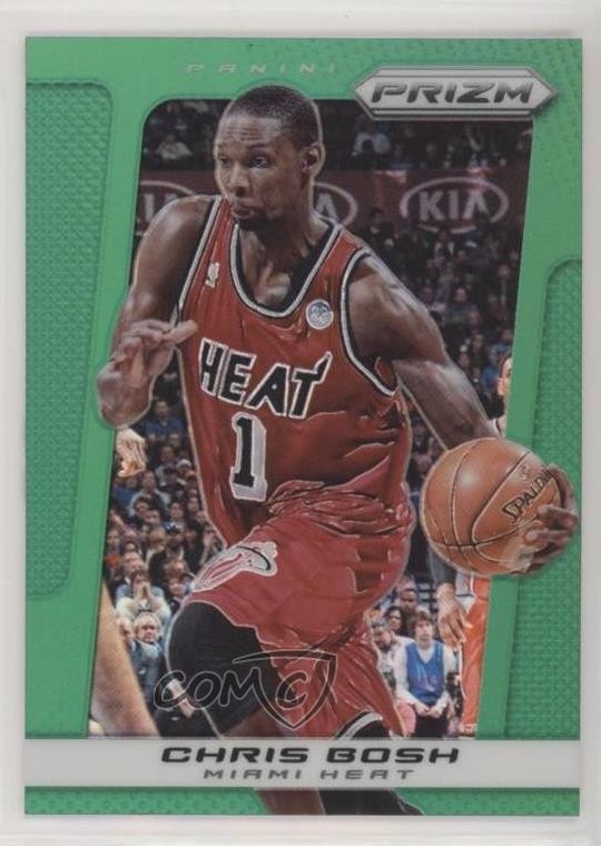 2013-14 Panini Prizm Retail Green Prizm Chris Bosh #23 HOF 5ir